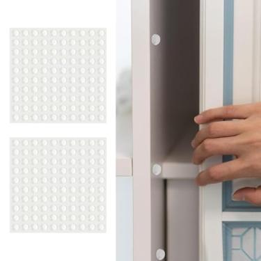 Imagem de 200 peças 10 * 3 mm almofadas de móveis fita adesiva amortecedores de borracha amortecedores de som antiderrapantes almofadas redondas para uso doméstico (branco, B)