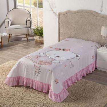 Imagem de Colcha Cobre Leito Solteiro Infantil Avulsa 1,70 X 2,30 Decoração, Qua