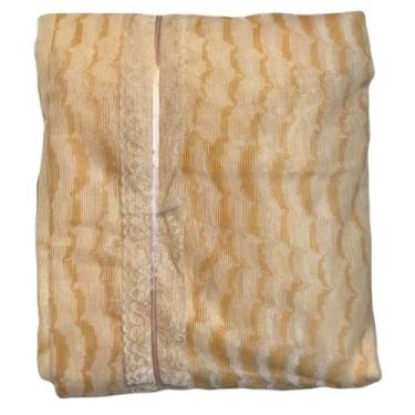 Imagem de Mosquiteiro Completo Casal/Queen com Armação Volta ao Mundo – Anti Mosquito Luxo, Renda Delicada, Suporte Fixo(matrizado mel,Casal)