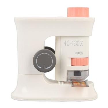 Imagem de Generic Microscópio Infantil, Brinquedo de Microscópio 40-160X, Indução Magnética Inteligente Portátil e Leve para Observação (Rosa)