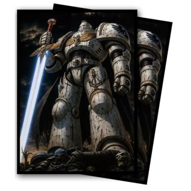 Imagem de MTG Card Sleeves (Doomsday Mecha), Ultra Clear Front & Matte Finish Back, 100 Count Standard Size Matte Art Sleeve for Magic The Gathering