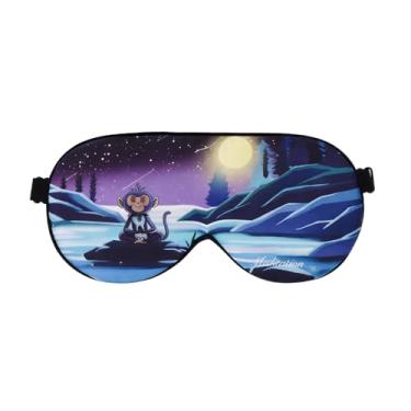 Imagem de ALASKA BEAR Máscara de dormir de seda amoreira, luxuosa, fresca e lustrosa, para dormir, unissex (macaco)