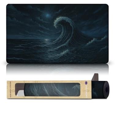 Imagem de Wizcraft Gaming Island (Stitched) - MTG Playmat - Compatible with Magic The Gathering Playmat - Play MTG, YuGiOh, TCG - Original Play Mat Art Designs & Accessories