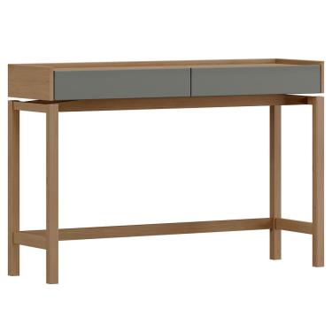 Imagem de Aparador Para Sala de Estar 2 Gavetas Esdras F06 Oak Ferrolack - Lyam Decor