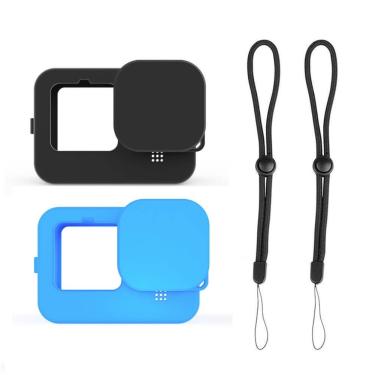 Imagem de Capa de Silicone GoPro Hero 11 / 10 / 9 Black + Tampa para Lente + Cordão