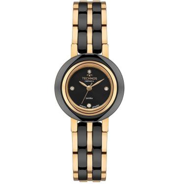 Imagem de Relógio Technos Feminino Ceramic Sapphire Dourado - 5y36ac-1p