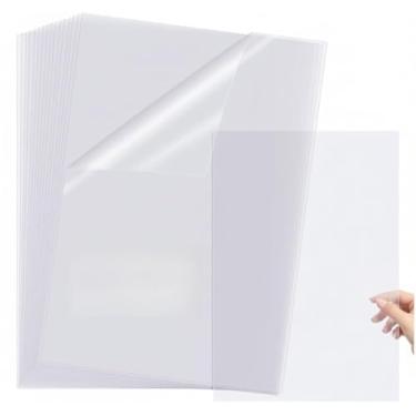 Imagem de Timgle 100 peças à prova d'água de filme transparente para jato de tinta, transparência, folhas de acetato para impressão em serigrafia, papel de impressora transparente para impressoras, projetor