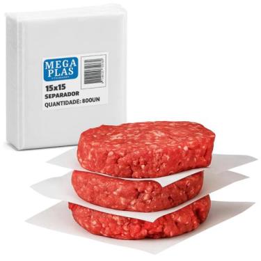 Imagem de Separador Hamburguer 800 Unidades 15x15cm Lanchonete Hamburgueria - Me