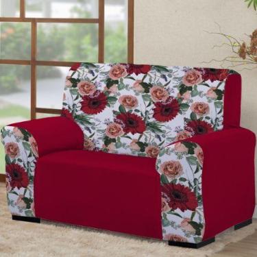 Imagem de Capa para de sofá 2 lugares Coladinha Mista 1PEÇA AVULSA Decoração par