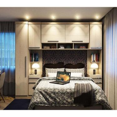 Imagem de Guarda Roupa 7 Portas C/Armario Ponte 147cm Avelã Rústico