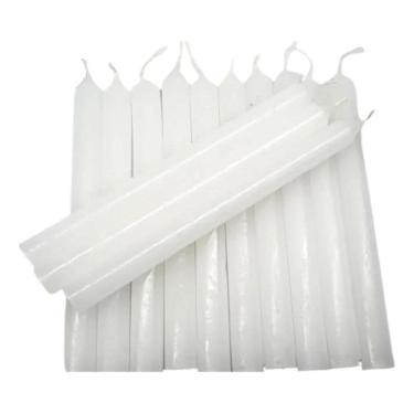 Imagem de 2X Vela Quilo Palito Branca Parafina Pura 18 Cm 1 Kg  32 Vel