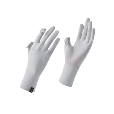 Imagem de Deevoka Luvas de proteção solar para mulheres que dirigem luvas de verão finas luvas solar luvas solares para pescar esportes ao ar livre, Cinza Claro