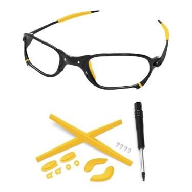 Imagem de PapaViva Peças de reposição de nariz e meias de orelha Kits de borracha para óculos de sol Oakley Juliet/X Metal XX - Amarelo