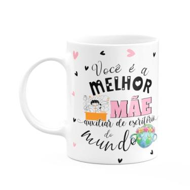 Imagem de JPS INFO, Caneca Mães e Profissões - Melhor mãe Aux de escritório