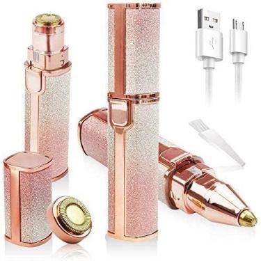 Imagem de Depilador Eletrico facial feminino, 2 em 1 depilador USB - MARKELK