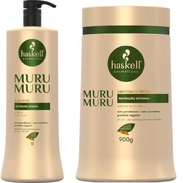 Imagem de Kit Haskell Murumuru Shampoo 1 Litro + 1 Mascara 900ML