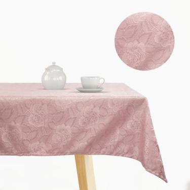 Imagem de Toalha de mesa Jacquard 4 Lugares  Admirare, Rose