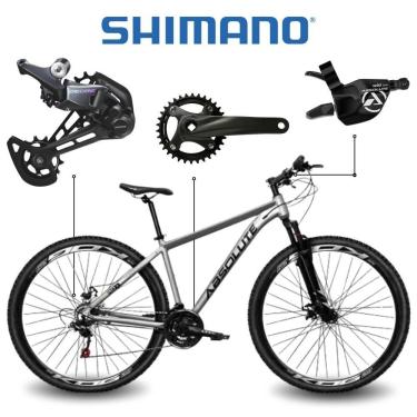 Imagem de Bicicleta Aro 29 Absolute Nero 5 Shimano Deore 12v Freio Hidráulico 21 Cinza