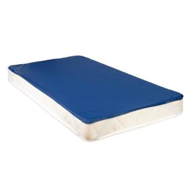 Imagem de Capa Protetora de Colchão Impermeável Premium, Elástico nas 4 Pontas, Anti-ácaro (Azul Marinho, Casal)