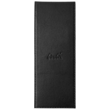 Imagem de Bloco De Notas Rhodia 8,4X22Cm N8 Capa Couro Preto