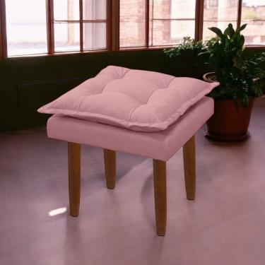 Imagem de Puff Maria Para Sala De Tv E Estar Quarto Confortável Suede Rose Mabe Magazine