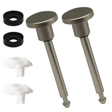 Imagem de Waziaqoc 2 conjuntos de kit de reparo de desviador de bico de banheira, inclui 2 x hastes de válvula de desvio, 2 x vedações de copo e 2 x portões, peças de reposição de reparo de torneira com