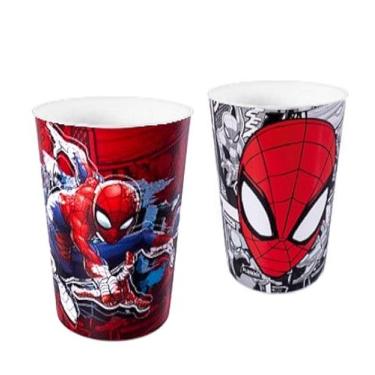 Imagem de Kit 2 Copos do Homem Aranha Infantil Livre BPA 320ml - Plasútil