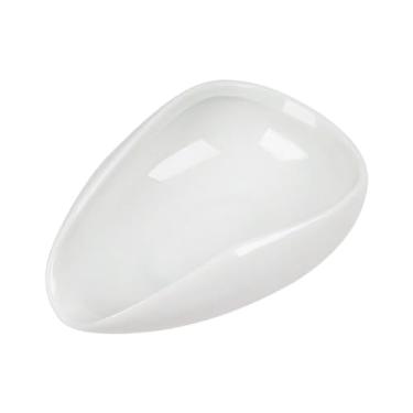 Imagem de patiparrto Copo dosador de grãos de café, bandeja dosadora de café, recipiente de pesagem de grãos de café, vaso de chá de cerâmica branca, acessórios para barra de café