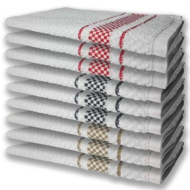 Imagem de 9 Panos De Prato Atoalhado Felpudo Premium Mr+pr+vm