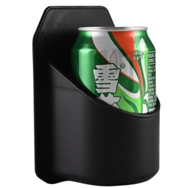 Imagem de Ueeksry Suporte de cerveja de parede para o chuveiro, suporte de garrafa de plástico portátil para lata de cerveja e bebidas, suporte multifuncional de parede, livre suas mãos - preto