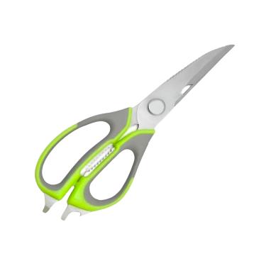 Imagem de Tesoura de Cozinha Multifuncional Cortador Abridor Escamas Descascador