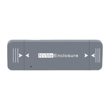 Imagem de predolo Adaptador de gabinete SSD M.2 NVMe, caixa de alumínio, USB de alto desempenho, suporta interface dupla, gabinete externo compacto para unidade