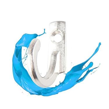 Imagem de 10 peças de gancho de pino único retrô montado na parede para casacos, chapéus, toalhas e chaves, design prateado antigo