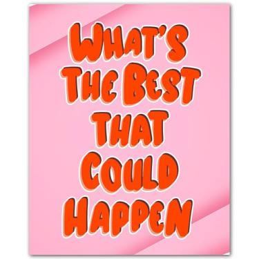 Imagem de ZUKIY Pôster com citação Positive Possibility - Arte de parede tipografia inspiradora para decoração de escritório - Pôster motivacional para sala de aula ou estúdio de academia em casa - Impressão