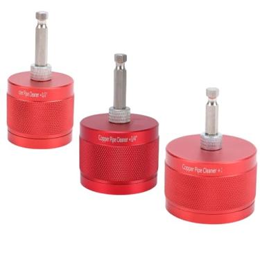 Imagem de Jiawu Conjunto de Limpador de Tubos de Cobre de 3 Unidades para Broca, Escova de Tubo de Cobre de 1/2, 3/4, 1 pol. Escova de Limpeza para Encanadores Com Haste Hexagonal de 1/4 pol