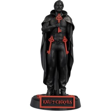 Imagem de Estátua Exu 7 Chaves Umbanda Candomblé (Cor Nox Sanguine)