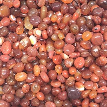 Imagem de URMIBDAI Cheio de textura 50 g cornalina vermelha irregular polida pedra natural rolada ágata cascalho jardim aquário cristais decoração de casa