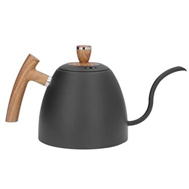 Imagem de Siwoted despeje sobre chaleira 800ml alça ergonômica à prova de ferrugem aço inoxidável anticorrosão bico pescoço de ganso durável chaleira de café