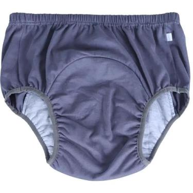 Imagem de Roupa íntima para incontinência em homens idosos Lavável Cotonada Protetor de fralda adulto impermeável com estrutura três camadas Camada TPU super absorvente Calcinha reutilizável absorvedora urina