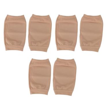 Imagem de Meias de reparação de calcanhar gel hidratante respirável dedo do pé aberto para calcanhares rachados seco duro saltos rachados 3 pares de silicone de náilon (Pele escura)