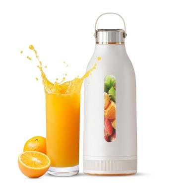 Imagem de Liquidificador Tamanho Pessoal 80W Portátil para Milkshakes e Smoothies com Bateria Recarregável Type-C de 1500mAh 4 Lâminas Triturar Gelo Esportes Lar Exterior Viagem