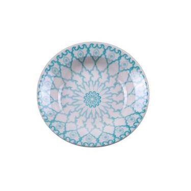 Imagem de Prato Redondo Fundo 22Cm Oxford Donna Mandala, Redondo, Porcelana, Azu