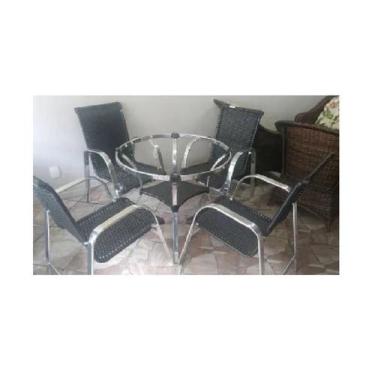 Imagem de Conjuto De Mesa Para Piscina Em Fibra Sitentica E Aluminio - Sarah Móv