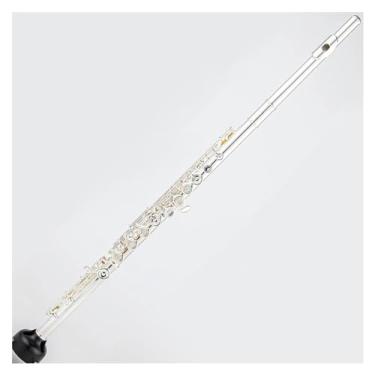 Imagem de Flauta Outfit Profissional Material Cobre Branco Tom C 17 Furo Aberto Flauta Tratamento de Superfície Banhado a Prata