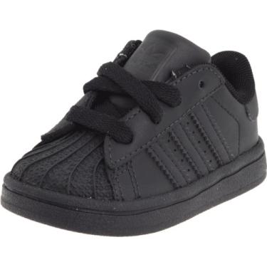 Imagem de adidas Originals Tênis Superstar 2 (infantil), Preto/preto, 5 Toddler