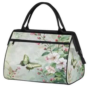 Imagem de Bolsa feminina floral Paisley étnica retrô pequena para o fim de semana para mulheres e homens, bolsa esportiva leve para academia, Cor: 18, 15.2*8.3*11.6 inch, Moderno