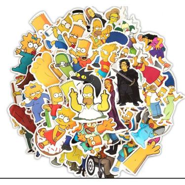 Imagem de Adesivo The Simpsons Anime Vinyl Cartoon 50 unidades para Water B