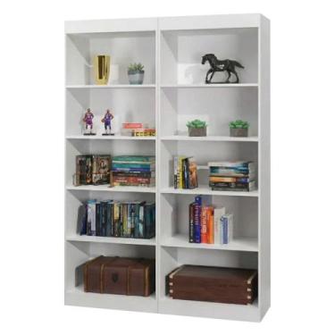 Imagem de Estante Livreiro Multiuso 8 prateleiras 1,71m Office Branco J&A - J & 