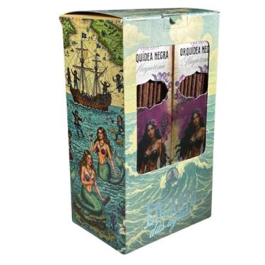 Imagem de Incenso Vila Zen Linha Encanto Das Águas 0% Carvão 12Cxs 8Vr - Lua Mís