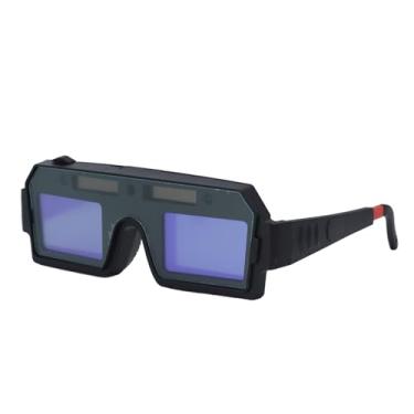 Imagem de Hyuduo Óculos de Soldador Com Escurecimento Automático para Soldagem Com Energia Solar Óculos de Segurança para Corte de Soldagem a de Argônio Com Abajur Ajustável de Proteção Leves